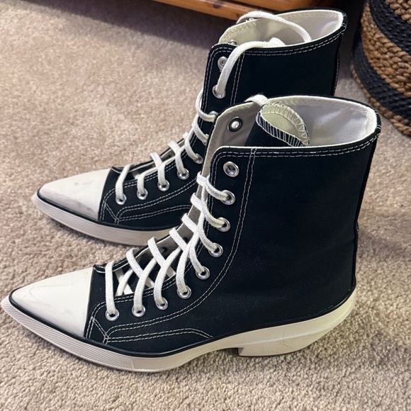 Converse chuck 70 de luxe cowboy boots in black - Picture 7 of 15